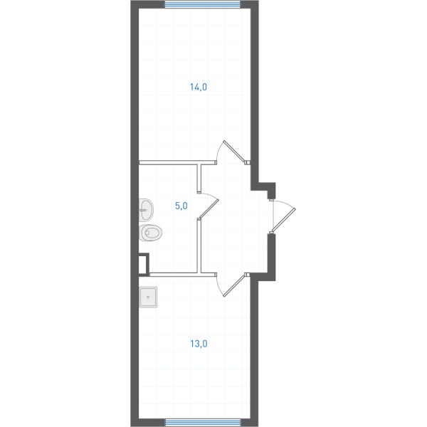1 комнатная № 1.4.14.1